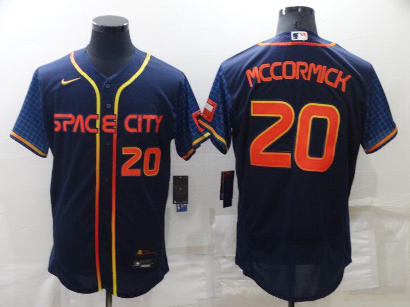 Men Houston Astros #20 Mccormick Blue City Edition Elite Nike 2022 MLB Jersey